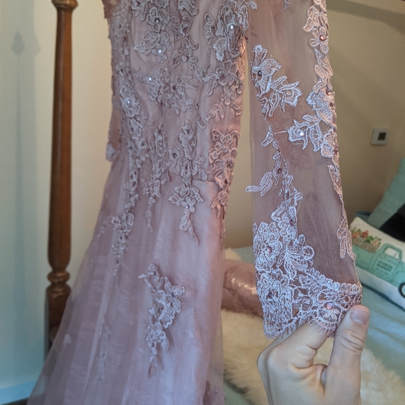 Beautiful Mauve Formal Dress,Bridesmaid dress - Picture 5 of 6